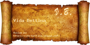 Vida Bettina névjegykártya